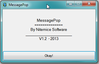 MessagePop's Default Screen